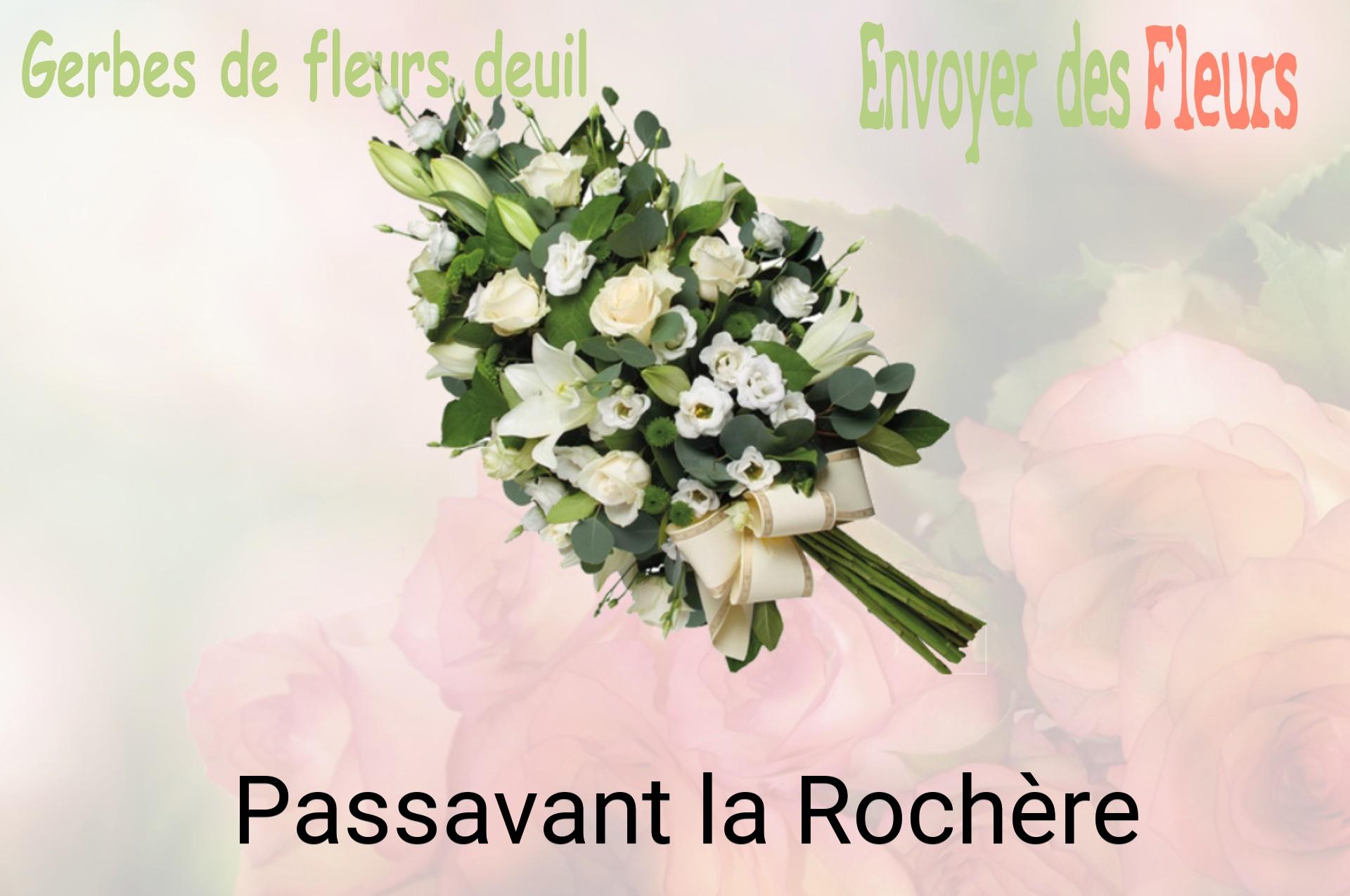 Gerbe de fleurs de deuil livrée à Passavant-la-Rochère